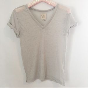 Chaser | Gray Burnout Tee